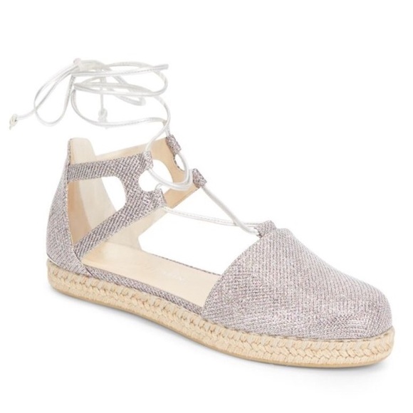Stuart Weitzman Shoes - Stuart Weitzman Walk my Way Espadrilles glitter